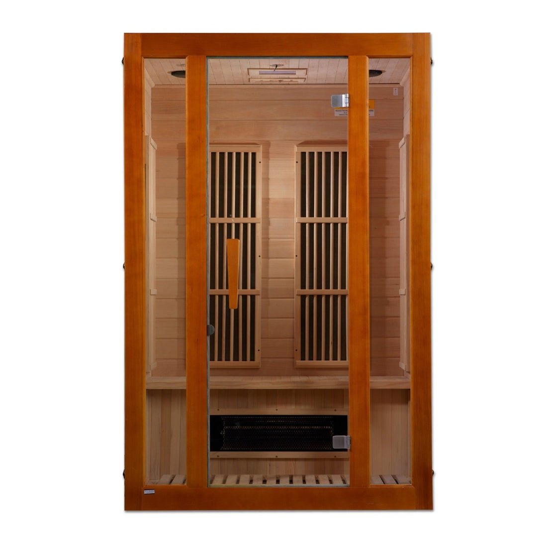 Golden Designs Aspen Maxxus 2 - Person Low EMF FAR Infrared Sauna with Hemlock Wood - Sauna Heater Supply