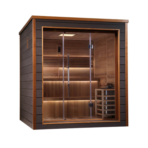 Golden Designs Bergen 6 Person Outdoor - Indoor Traditional Steam Sauna - The Sauna Solution LLC