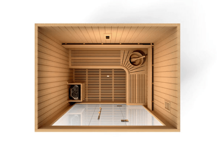 Golden Designs "Copenhagen Edition" 3 - Person Traditional Steam Sauna - The Sauna Solution