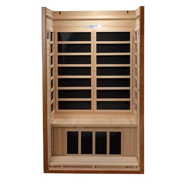 Golden Designs Dynamic "Barcelona" 1 - 2 Person Low EMF FAR Infrared Sauna - The Sauna Solution LLC