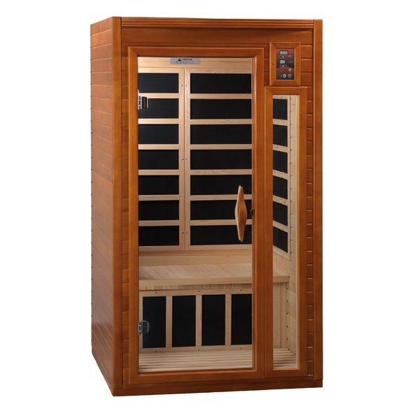 Golden Designs Dynamic "Barcelona Elite" 1 - 2 Person Ultra Low EMF FAR Infrared Sauna - The Sauna Solution