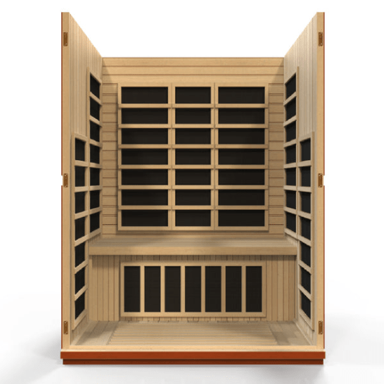 Golden Designs Dynamic "Bellagio" 3 - Person Low EMF FAR Infrared Sauna - The Sauna Solution