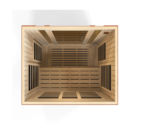 Golden Designs Dynamic "Bellagio" 3 - Person Low EMF FAR Infrared Sauna - The Sauna Solution