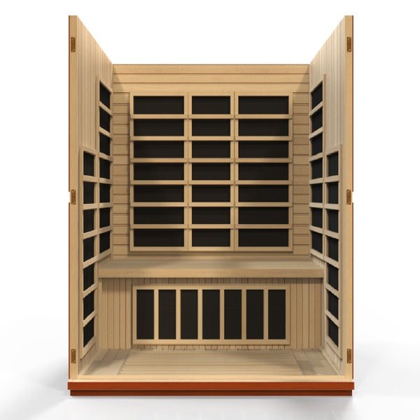 Golden Designs Dynamic "Bellagio" 3 - Person Low EMF FAR Infrared Sauna - The Sauna Solution