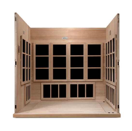 Golden Designs Dynamic "Catalonia" 8 - Person Near Zero EMF Wheel Chair Sauna - The Sauna Solution