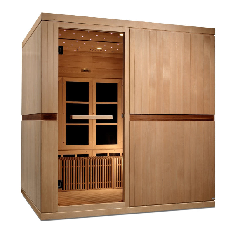 Golden Designs Dynamic "Catalonia" 8 - Person Near Zero EMF Wheel Chair Sauna - The Sauna Solution LLC