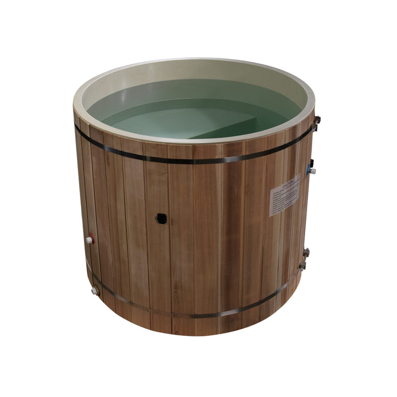 Golden Designs Dynamic Cold Therapy Cedar Barrel Spa – Plastic Tub with Chiller - The Sauna Solution LLC