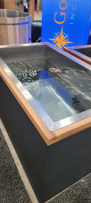 Golden Designs Dynamic Cold Therapy Spa DCT "CUBOID" 304 Stainless Steel (Standard) Cold Tub - The Sauna Solution LLC