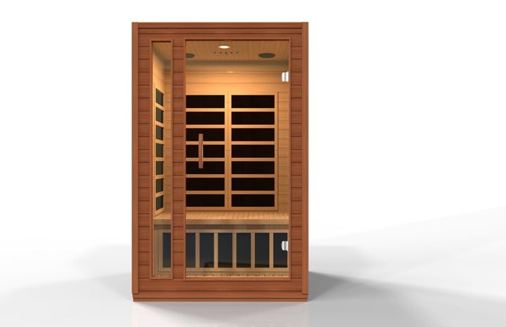 Golden Designs Dynamic "Cordoba" 2 - Person Low EMF FAR Infrared Sauna - The Sauna Solution