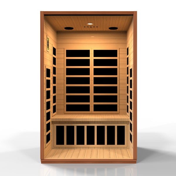 Golden Designs Dynamic "Cordoba Elite" 2 - Person Ultra Low EMF FAR Infrared Sauna - The Sauna Solution