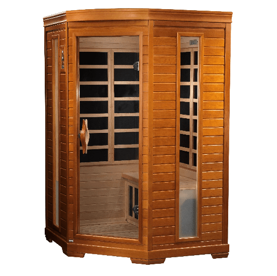Golden Designs Dynamic "Heming" 2 - Person Low EMF FAR Infrared Sauna - The Sauna Solution