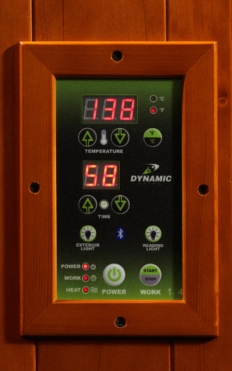 Golden Designs Dynamic "Heming" 2 - Person Low EMF FAR Infrared Sauna - The Sauna Solution