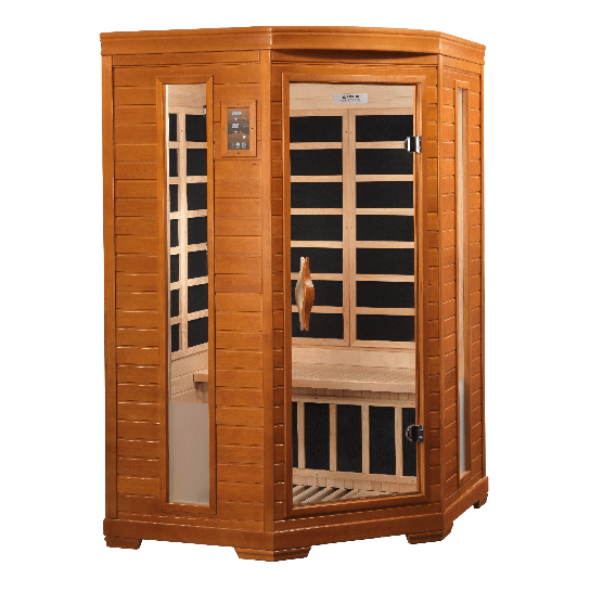 Golden Designs Dynamic "Heming" 2 - Person Low EMF FAR Infrared Sauna - The Sauna Solution