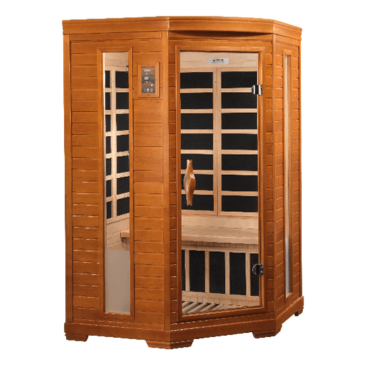 Golden Designs Dynamic "Heming" 2 - Person Low EMF FAR Infrared Sauna - The Sauna Solution