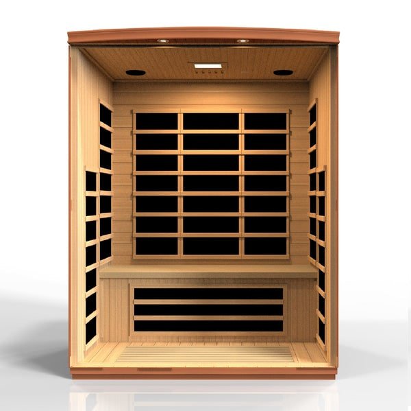 Golden Designs Dynamic "Lugano" 3 - Person Low EMF FAR Infrared Sauna - The Sauna Solution