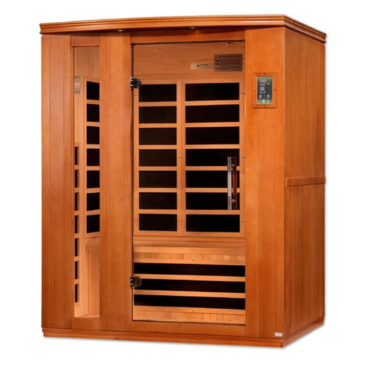 Golden Designs Dynamic "Lugano Elite" 3 - Person Ultra Low EMF FAR Infrared Sauna - The Sauna Solution