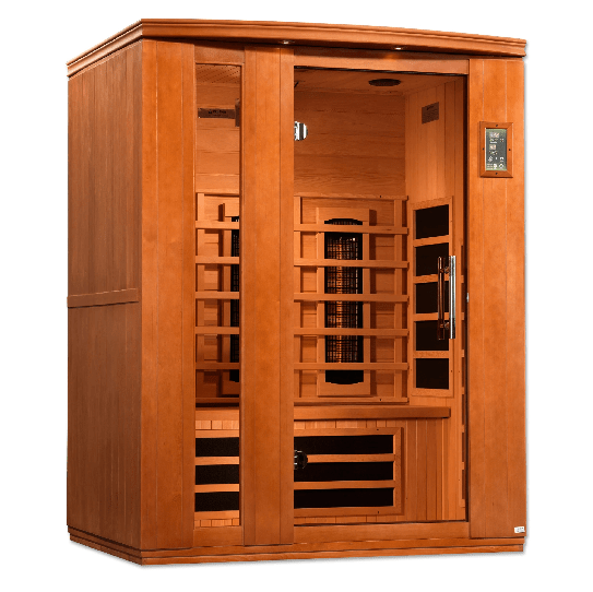 Golden Designs Dynamic "Lugano Full Spectrum" 3 - Person Full Spectrum Infrared Sauna - The Sauna Solution LLC