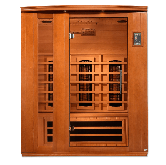 Golden Designs Dynamic "Lugano Full Spectrum" 3 - Person Full Spectrum Infrared Sauna - The Sauna Solution