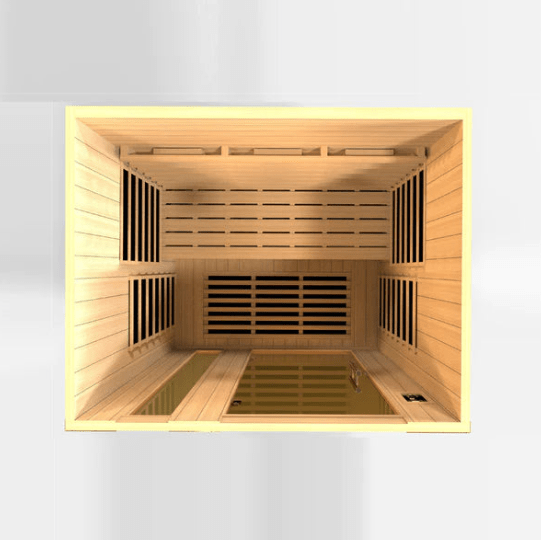 Golden Designs Dynamic "Lugano Full Spectrum" 3 - Person Full Spectrum Infrared Sauna - The Sauna Solution