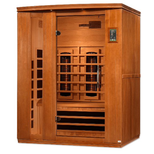 Golden Designs Dynamic "Lugano Full Spectrum" 3 - Person Full Spectrum Infrared Sauna - The Sauna Solution