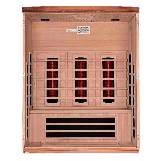 Golden Designs Dynamic "Lugano Full Spectrum" 3 - Person Full Spectrum Infrared Sauna - The Sauna Solution LLC