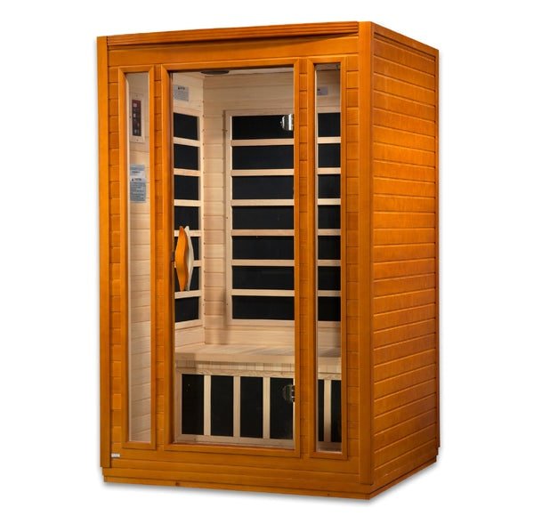 Golden Designs Dynamic "San Marino" 2 - Person Low EMF FAR Infrared Sauna - The Sauna Solution LLC