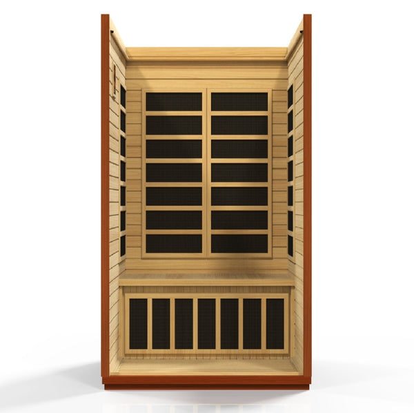 Golden Designs Dynamic "San Marino" 2 - Person Low EMF FAR Infrared Sauna - The Sauna Solution
