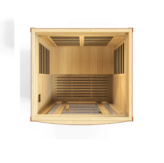 Golden Designs Dynamic "San Marino Elite" 2 - Person Ultra Low EMF FAR Infrared Sauna - The Sauna Solution