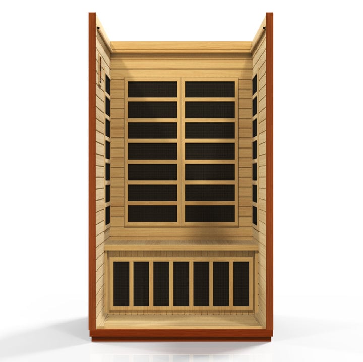 Golden Designs Dynamic "San Marino Elite" 2 - Person Ultra Low EMF FAR Infrared Sauna - The Sauna Solution