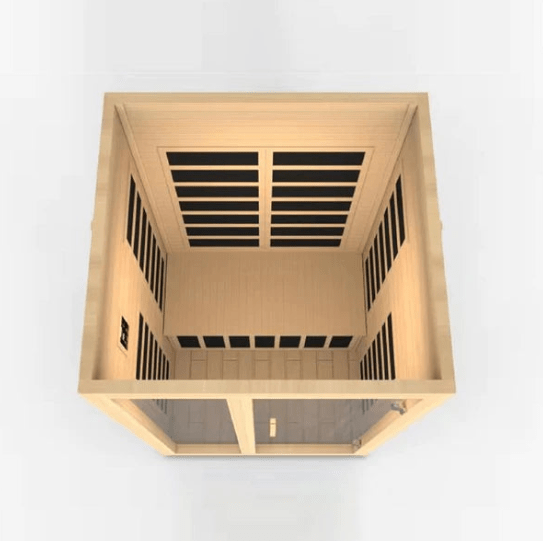 Golden Designs Dynamic "Santiago" 2 - Person Low EMF Infrared Sauna - The Sauna Solution LLC