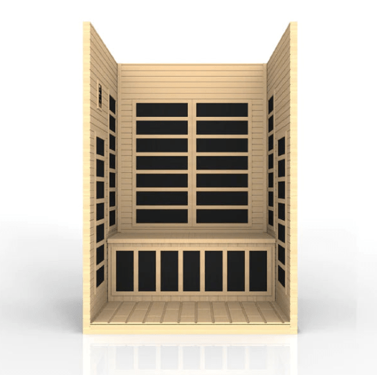 Golden Designs Dynamic "Santiago" 2 - Person Low EMF Infrared Sauna - The Sauna Solution
