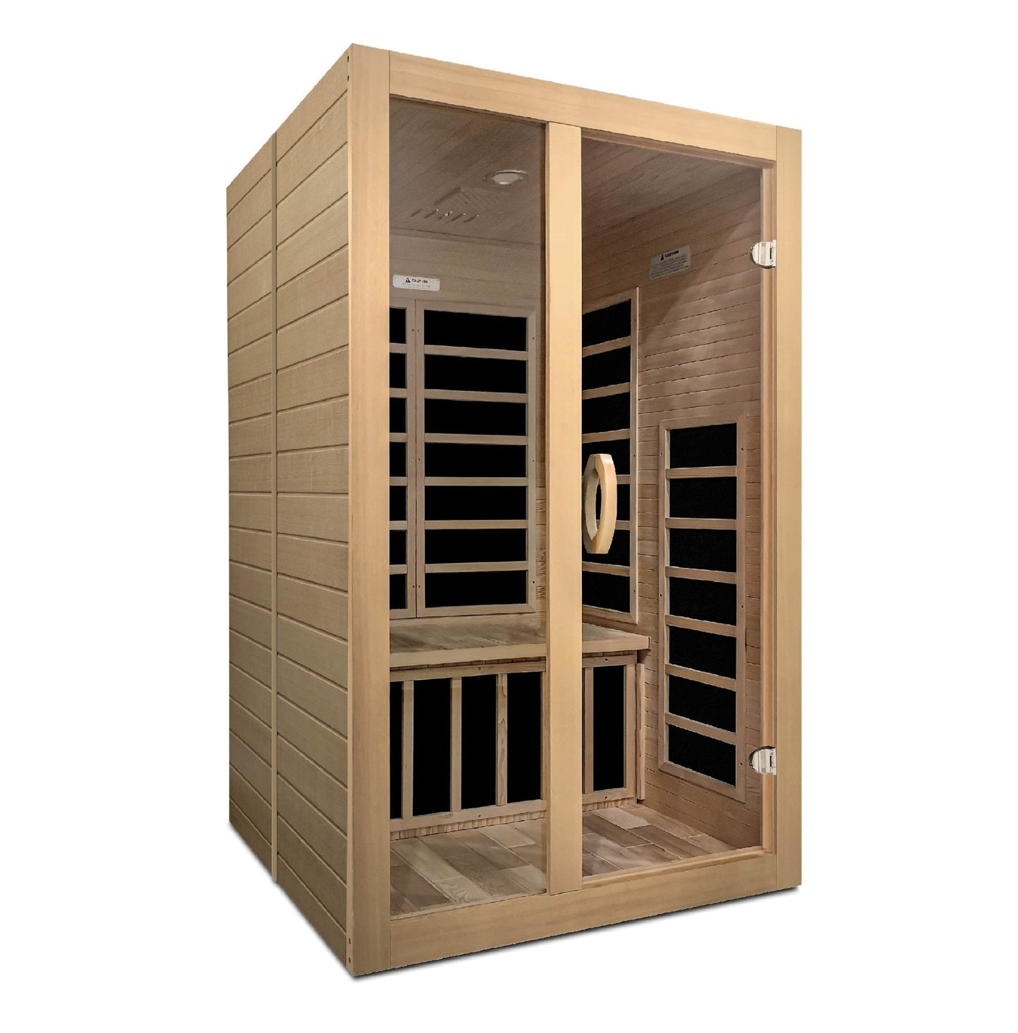 Golden Designs Dynamic "Santiago" 2 - Person Low EMF Infrared Sauna - Sauna Heater Supply