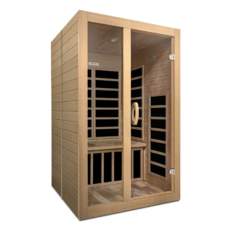 Golden Designs Dynamic "Santiago" 2 - Person Low EMF Infrared Sauna - The Sauna Solution LLC
