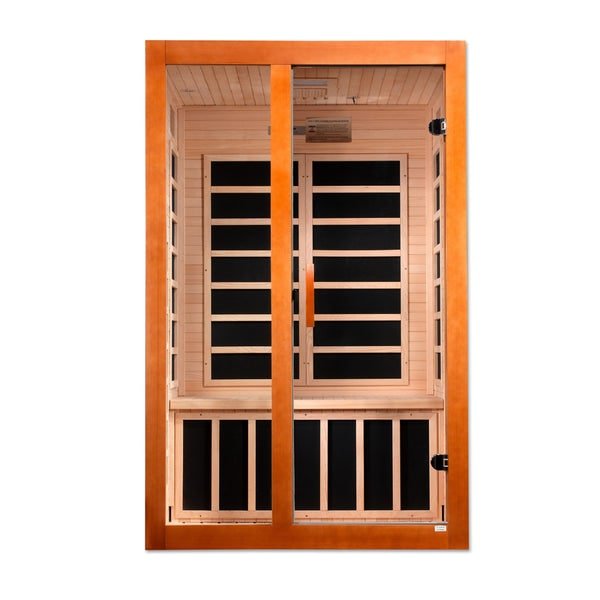 Golden Designs Dynamic "Santiago Elite" 2 - Person Ultra Low EMF FAR Infrared Sauna - The Sauna Solution