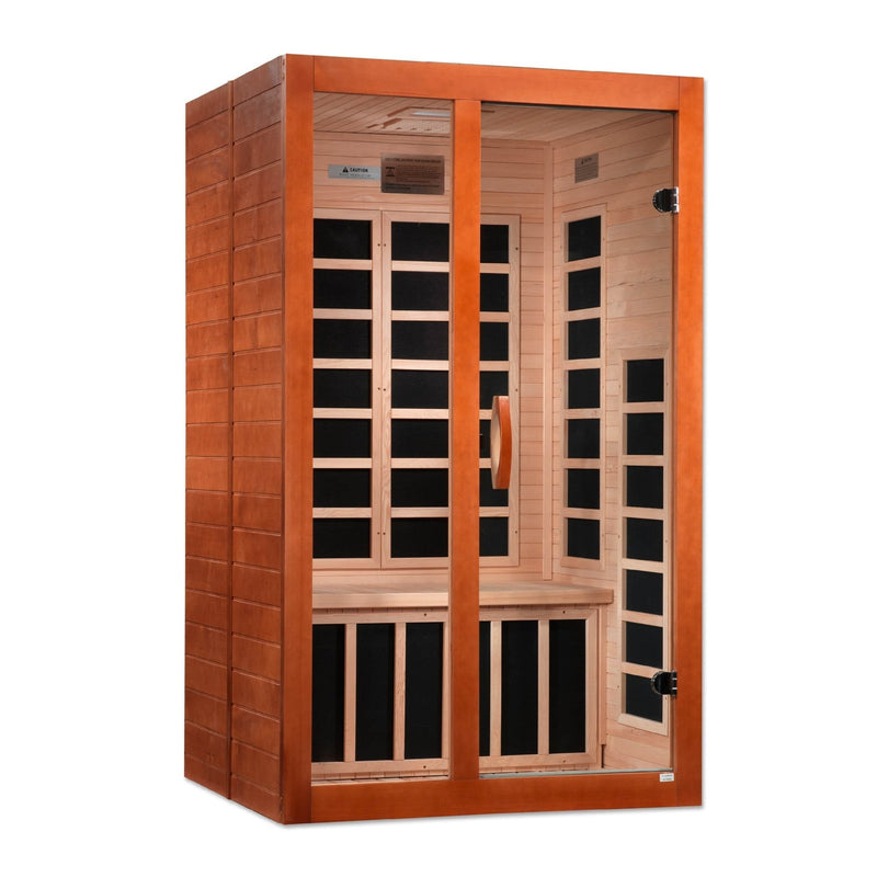 Golden Designs Dynamic "Santiago Elite" 2 - Person Ultra Low EMF FAR Infrared Sauna - The Sauna Solution LLC