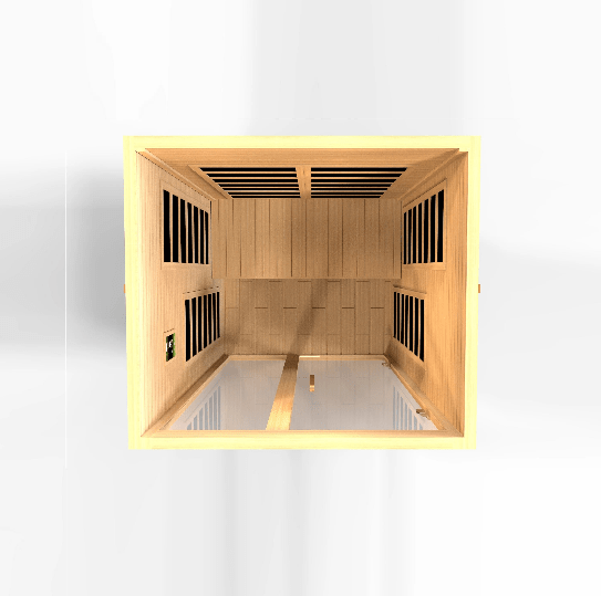 Golden Designs Dynamic "Santiago Elite" 2 - Person Ultra Low EMF FAR Infrared Sauna - The Sauna Solution