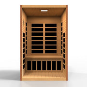 Golden Designs Dynamic "Santiago Elite" 2 - Person Ultra Low EMF FAR Infrared Sauna - The Sauna Solution LLC