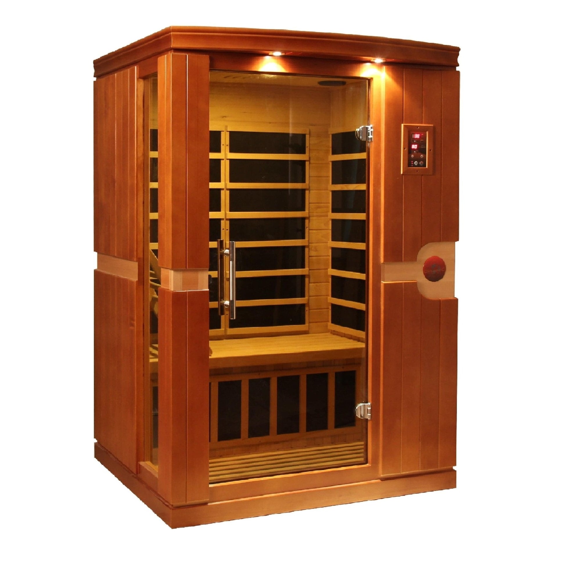 Golden Designs Dynamic "Venice" 2 - Person Low EMF Far Infrared Sauna - Sauna Heater Supply