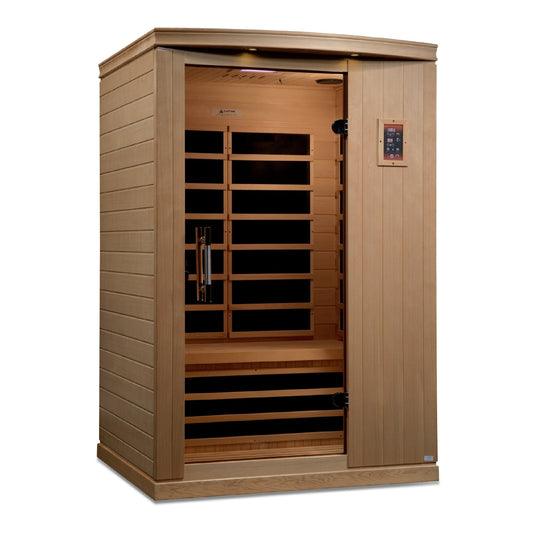 Golden Designs Dynamic "Venice Elite" 2 - Person Ultra Low EMF FAR Infrared Sauna - The Sauna Solution