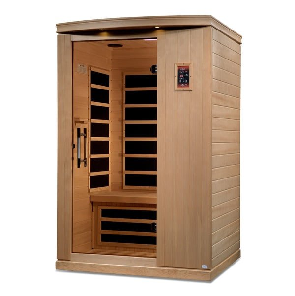 Golden Designs Dynamic "Venice Elite" 2 - Person Ultra Low EMF FAR Infrared Sauna - The Sauna Solution
