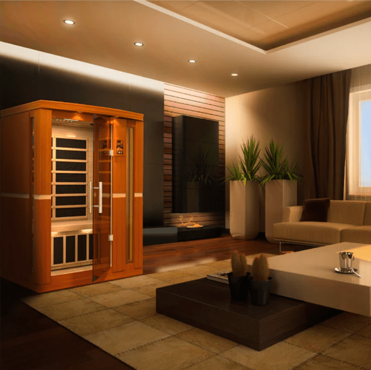Golden Designs Dynamic "Vittoria" 2 Person Low EMF Infrared Sauna - The Sauna Solution