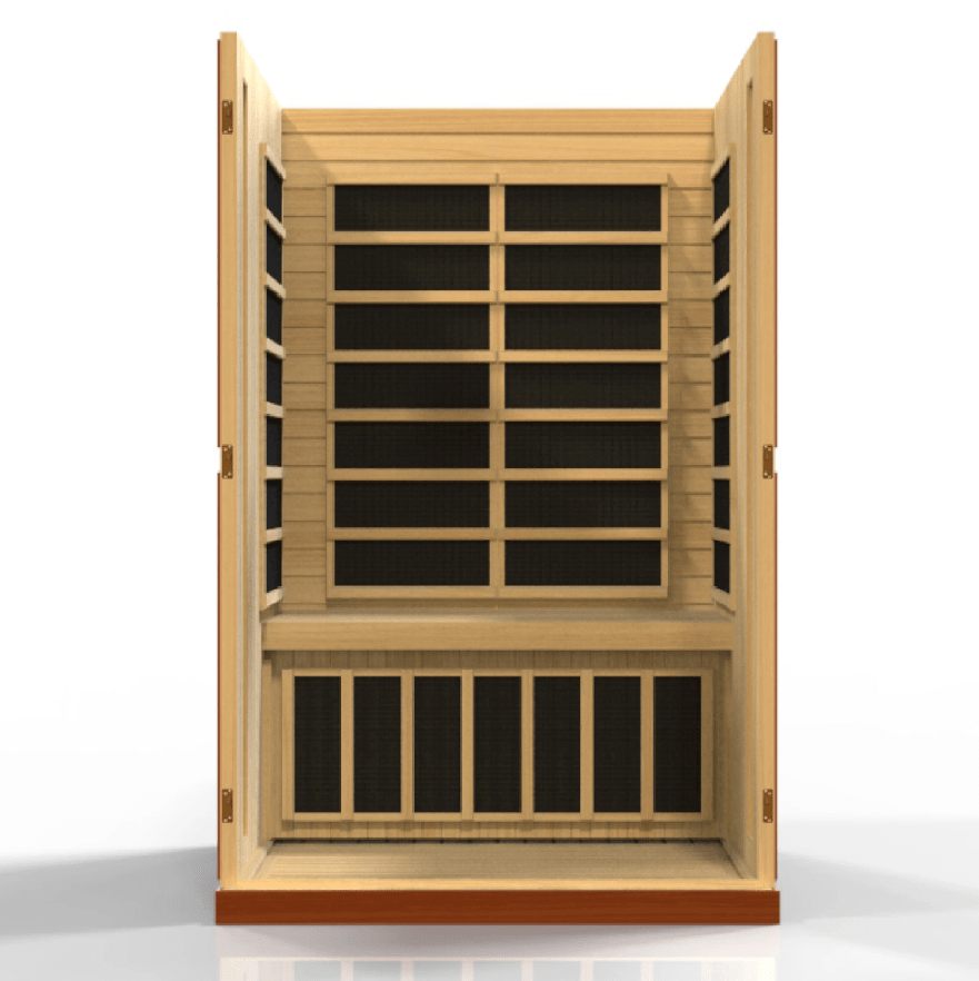 Golden Designs Dynamic "Vittoria" 2 Person Low EMF Infrared Sauna - The Sauna Solution