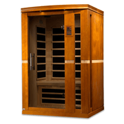 Golden Designs Dynamic "Vittoria" 2 Person Low EMF Infrared Sauna - The Sauna Solution LLC