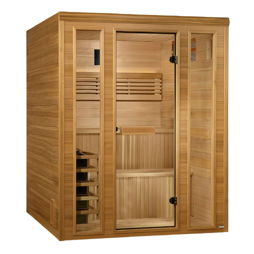 Golden Designs "Engelberg Edition" 6 - Person Traditional Steam Sauna – Pacific Premium Clear Cedar - The Sauna Solution LLC