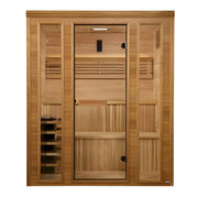 Golden Designs "Engelberg Edition" 6 - Person Traditional Steam Sauna – Pacific Premium Clear Cedar - The Sauna Solution LLC