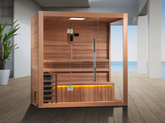 Golden Designs "Forssa Edition" 3 Person Indoor Traditional Steam Sauna - The Sauna Solution