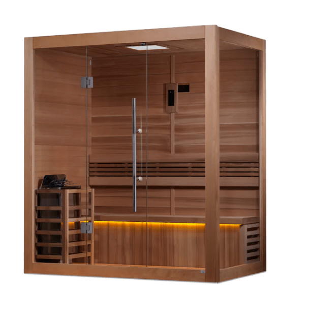 Golden Designs "Forssa Edition" 3 Person Indoor Traditional Steam Sauna - The Sauna Solution LLC