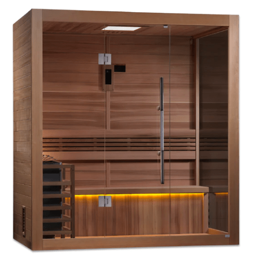 Golden Designs "Forssa Edition" 3 Person Indoor Traditional Steam Sauna - The Sauna Solution