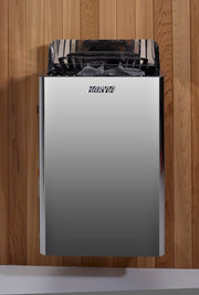 Golden Designs Gargellen 5 - Person Hybrid PureTech™ Full Spectrum IR or Traditional Stove Outdoor Sauna in Canadian Hemlock - The Sauna Solution LLC