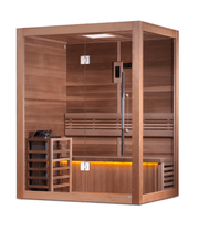Golden Designs "Hanko Edition" 2 Person Indoor Traditional Steam Sauna - The Sauna Solution LLC